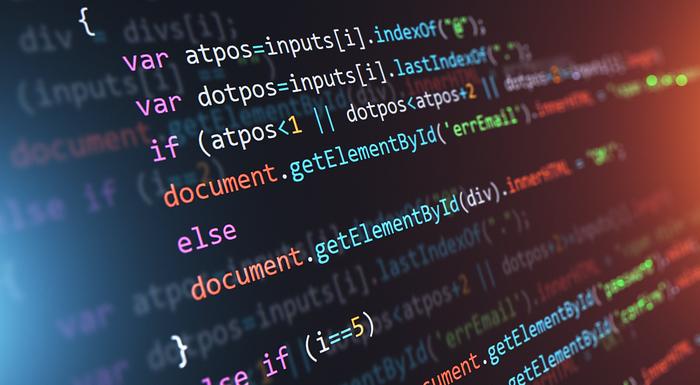 Code on a developer screen